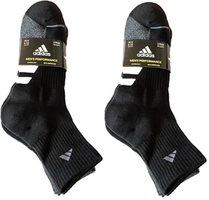 8 PAIRS Adidas Men's Performance High Quarter Socks AEROREADY COMPRESSION 6/12 - Picture 1 of 18