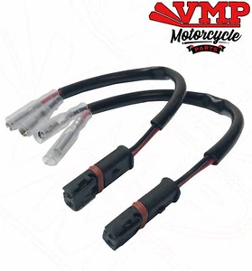 BMW R Nine T Indicator Wire Adaptor Leads Connector LED Converter Adapter Pair - Picture 1 of 5