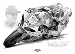 Tommy Hill Yamaha BSB Champion by Billy Pencil Limited Edition Fine Art Print - Bild 1 von 4