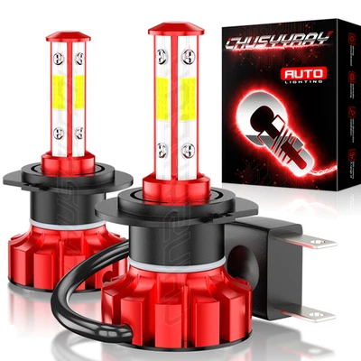 For 2016-2019 Mercedes-Benz GLE400 2x H7 LED Headlight Kit High Low Beam Bulbs - Image 1 of 4