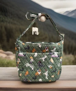 Neu Vera Bradley Dog Park Essential XL Umhängetasche Hipster Tasche - Bild 1 von 10