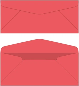Rocket Red #10 Business Color Mailing Envelopes | 4 4 1/8 X 9 ½,  - Picture 1 of 6
