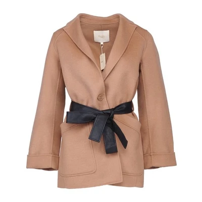 Abrigo para mujer Maje talla 36 FR/S mezcla de lana con cinturón MFPOU00371 Foto 1 de 4