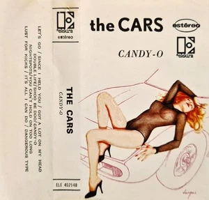Cars Candy-O cassette Portugal Elektra 1979 cassette grey shell paper label - Picture 1 of 5