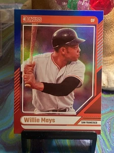 2024 Panini Donruss - Willie Mays #95 Red & Blue Foil - Giants - Hall of Famer - Picture 1 of 2
