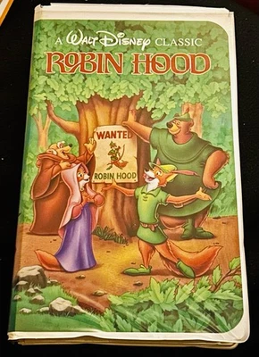 Disney Robin Hood VHS 1984 Black Diamond Classic - Image 1 of 3