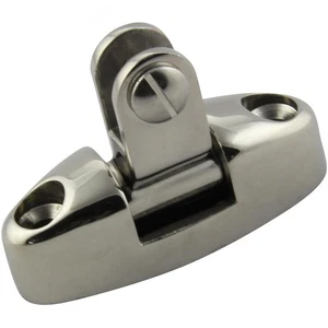 Swivel Scharnier für Boote Bimini mit Gummi Pad Deck Scharnier Edelstahl V4A - Bild 1 von 8