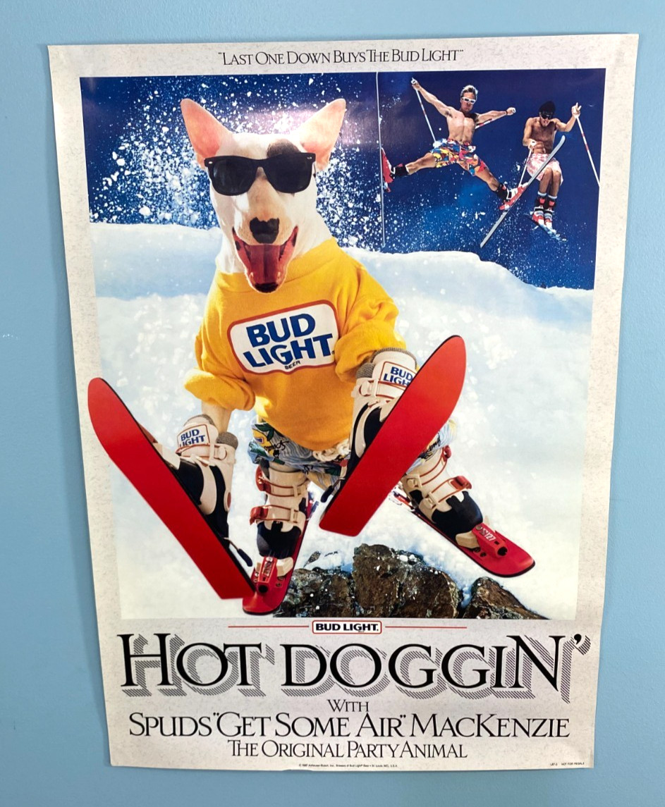 Rare80s Spuds Mackenzie BUDLIGHTフレームパネル