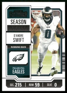 D'Andre Swift - 2023 Panini  Contenders Football #78 - Bild 1 von 2