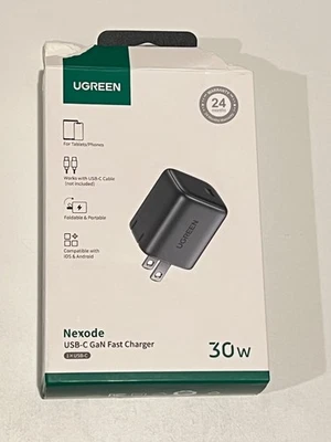 UGREEN Nexode 30W USB-C GaN Fast Charger CD319 - Space Gray - Image 1 of 2