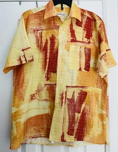 Georg Roth Men’s Short Sleeve Button Down Shirt Made In Germany Unique Design - Picture 1 of 5