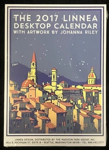 Calendario de escritorio Linnea Design 2017 - Obra de arte de Johanna Riley - Imagen 1 de 2