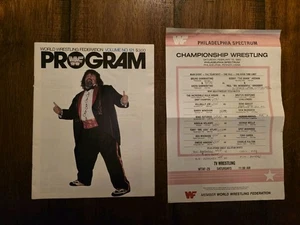 WWF Program #121 with Match Card Captain Lou Philadelphia, PA February 1985 - Picture 1 of 13