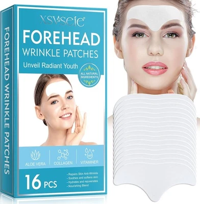 Forehead Wrinkle Patches, 16 Packs anti Wrinkles Patches, Collagen Frownies Faci