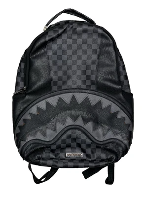 SPRAYGROUND Henny Phantom Edición Limitada Negro Mochila Bolsa de Libros Bolso a Cuadros Foto 1 de 4