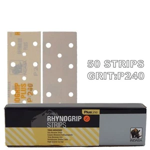 Tiras de lijado abrasivas Rhynogrip Plusline 70x198 mm P240 grano 50x ganchoNLoop Grip - Imagen 1 de 3