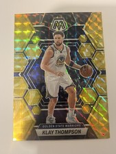 2022-23 Panini Mosaic Klay Thompson Reactive Yellow Prizm #34 Warriors