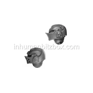 SMGK16 TETE CASQUE x2 CHEVALIER GRIS WARHAMMER 40000 BITZ W40K GREY KNIGHT 68-70 - Picture 1 of 1