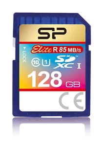 128GB Silicon Power Elite SDXC UHS-1 CL10 Memory Card 85MB/sec - Picture 1 of 2