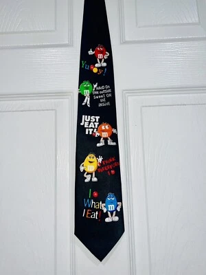 Corbata de cuello marca M&Ms personaje portavoces Marte chocolate rojo verde azul amarillo Foto 1 de 4