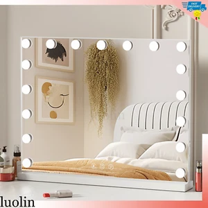 70 x 55CM Hollywood Makeup Mirror With Lights 17 LED Lighted Vanity Mirrors Wall - Picture 1 of 11