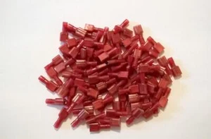 Qtà 100pz Panduit DNF18-250FIB-M Rosso Femmina Sezionatore 18-22AWG Isolato .250" - Foto 1 di 3