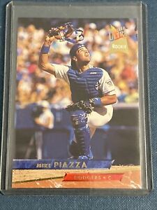 1993 93 Fleer Ultra Mike Piazza Rookie RC #60, Los Angeles Dodgers, HOF