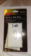Radioshack 2-Terminal Speaker Wall Plate w/gold-plated connectors 40-982