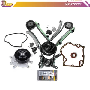 Timing Chain Cover Gasket Kit Water Pump JTEC For 99-04 Jeep Cherokee Dodge 4.7L - Picture 1 of 14