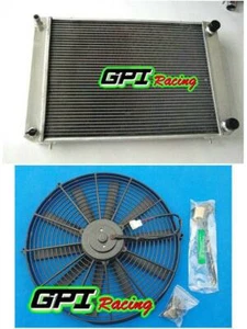 62MM 2.5" Fit Triumph TR7 1980 1981 80 81 manual MT aluminum radiator+FAN - Picture 1 of 8