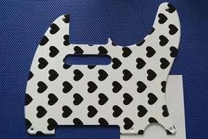 NUEVO Golpeador Telecaster 5 Agujeros para Fender EE. UU. / Mex Vintage Corazones Impresión - Imagen 1 de 2