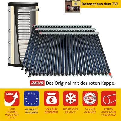 🔥 Heizung Set Warmwasser Heizungsunterstützung Solaranlage Komplettset Heatpipe - Bild 1 von 4