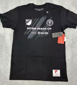 Camiseta negra de fútbol Mitchell & Ness Inter Miami CF para hombre talla mediana - Imagen 1 de 9