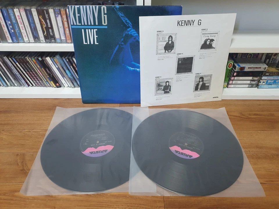 KENNY G - Live 1991 Korea Orig 2LP Vinyl GF MICHAEL BOLTON - Image 1 of 4