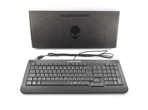 Genuine Original DELL Alienware USB Keyboard QWERTY UK Layout NEW 5Y4GF DCHF6 - Picture 1 of 2