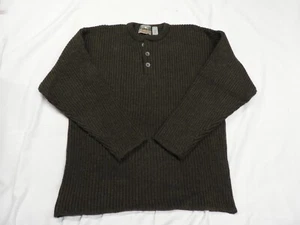 EMS Eastern Mountain Sports - Heavy Wool Sweater Men's - Large - Vintage - Brown - Picture 1 of 4