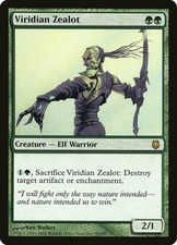 1X Viridian Zealot Darksteel NM/EX Italian MTG CARD