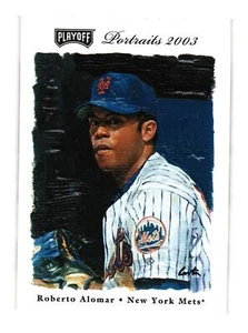2003 Playoff Portraits #32 Roberto Alomar New York Mets - Picture 1 of 2