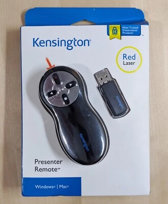 Kensington Wireless Presenter Clicker with Laser Pointer for PC / Mac - New - Image 1 of 4