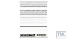 DT575 Woodland Scenics N Scale Mini-Series Lettering Black & White