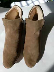 Apri Italian Shoemakers Gravity Shoes Women's Size 8.5 Brown Suede Ankle Booties - Picture 1 of 8