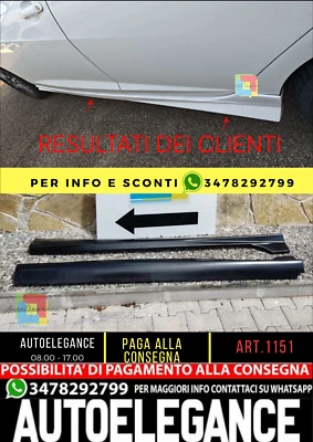 ⭐SEAT IBIZA 6J 2008-2018 5 PORTE MINIGONNE LATERALI SOTTO PORTA FR ABS /PLASTIC⭐ - Immagine 1 di 4