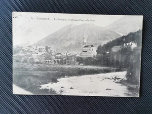 CPA 65 LOURDES - La Basilique - Le Château-Fort et le Gave - Bild 1 von 2
