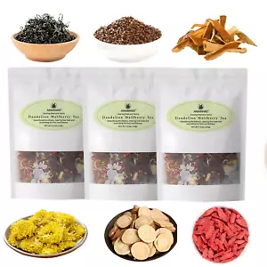 Dandelion Wolfberry Tea Detox Health Tea 3 Pack for Kidneys & Liver Herbal Blend - Picture 1 of 11