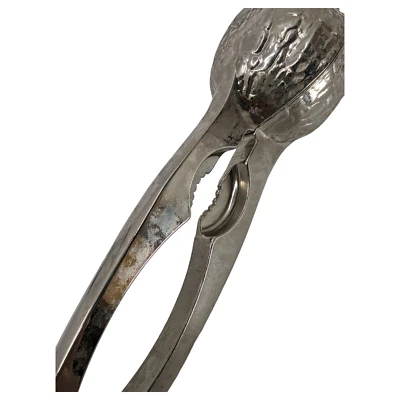 BMF Nut Shaped Walnut Silver Tone Metal West Germany Nut Cracker Vintage - Image 1 of 4