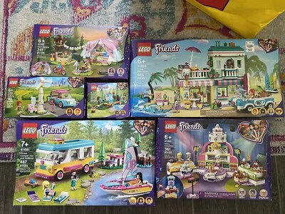 Retired LEGO Friends Lot of 6 Sets 41693 41392 41443 41393 41681 41677 Used - Image 1 of 4