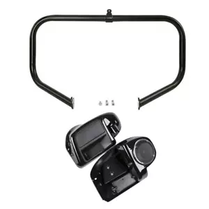 Lower Vented Leg Fairing 6.5" Speaker Crash Bar Fit For Harley Touring 2014-2023 - Bild 1 von 13