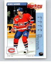 1992-93 Panini Stickers Hockey  #152 Denis Savard  Montreal Canadiens V82766