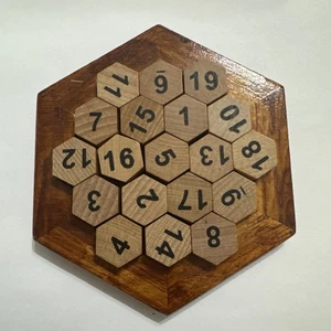 KINGOU Wooden Logic Puzzle Brain Teasers Intellectual Toy Number Puzzle - Picture 1 of 3