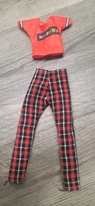 Outfit Punk Grunge For 12" Fashion Dolls Plaid Texture Pants - Picture 1 of 4
